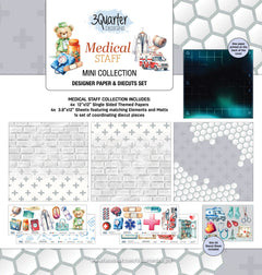 Collection 3 Quarter Designs Personnel Médical Mini 30x30-1