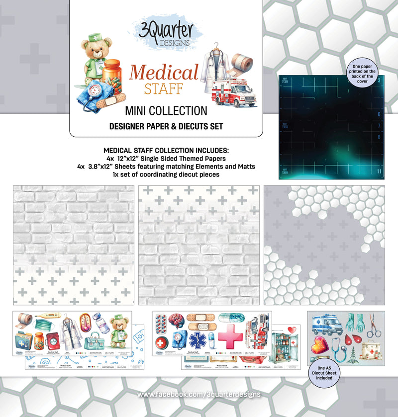 Collection 3 Quarter Designs Personnel Médical Mini 30x30-1