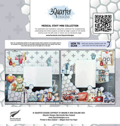 Collection 3 Quarter Designs Personnel Médical Mini 30x30-2
