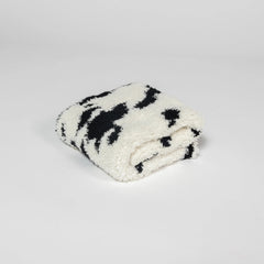 Tap Shoe & Baby's Breath Cow Print Lovey Baby Blanket-5