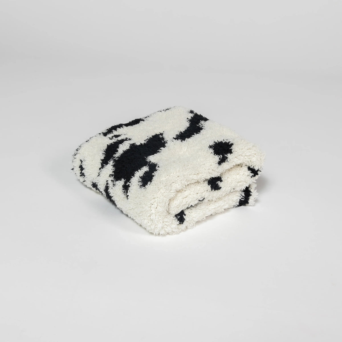Tap Shoe & Baby's Breath Cow Print Lovey Baby Blanket-5