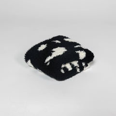 Tap Shoe & Baby's Breath Cow Print Lovey Baby Blanket-6