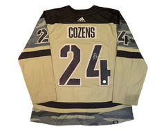 Dylan Cozens Autographed Buffalo Sabres Salute to Service Adidas Jersey-1