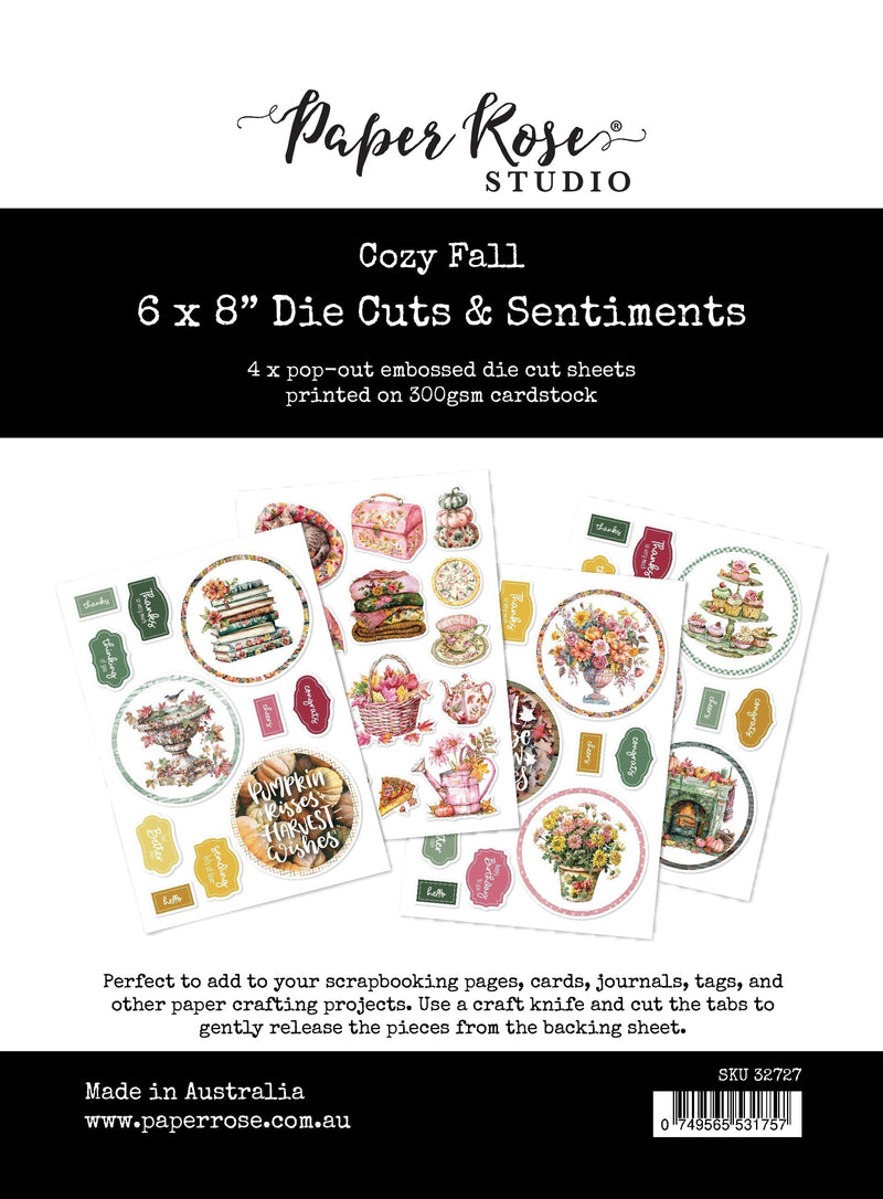 Cozy Fall 6x8" Die Cuts & Sentiments 32727-1