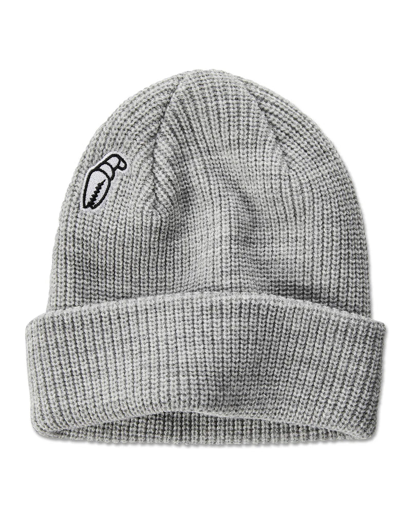 Crag Grab 'High Mark' Beanie - Heather Grey-1