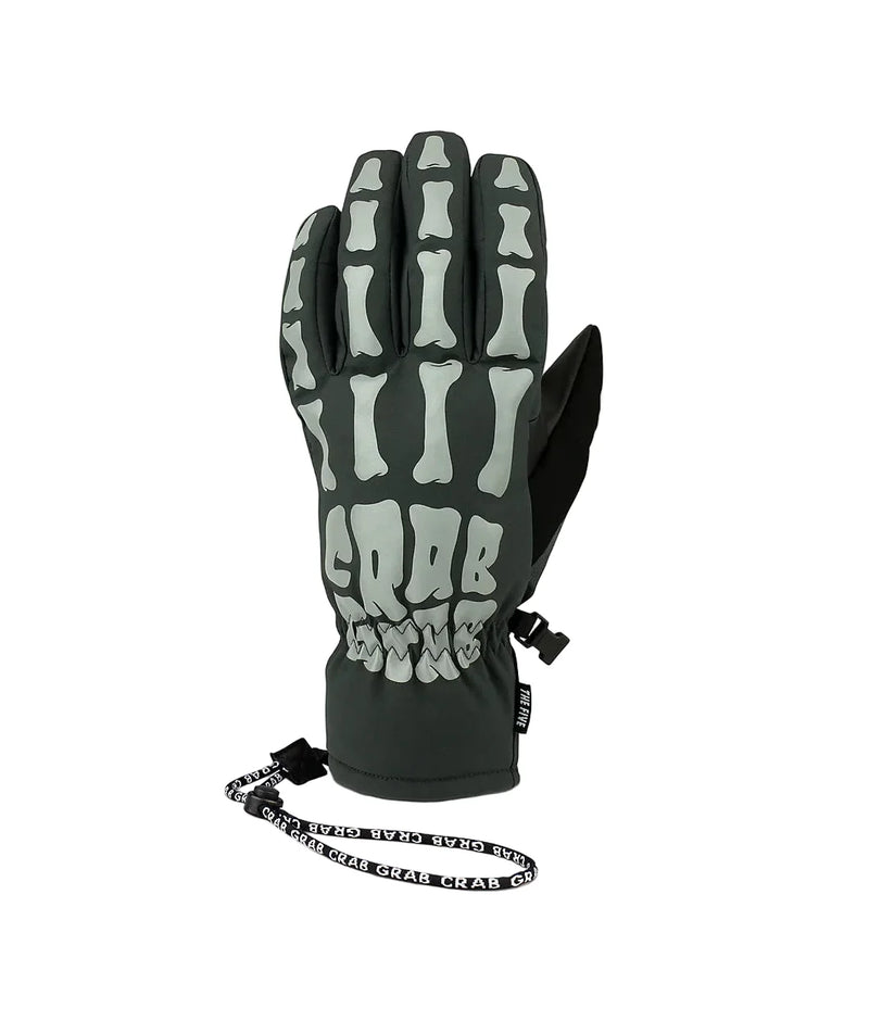 Crab Grab 'Five' Winter Gloves - Bones/Reflective-1