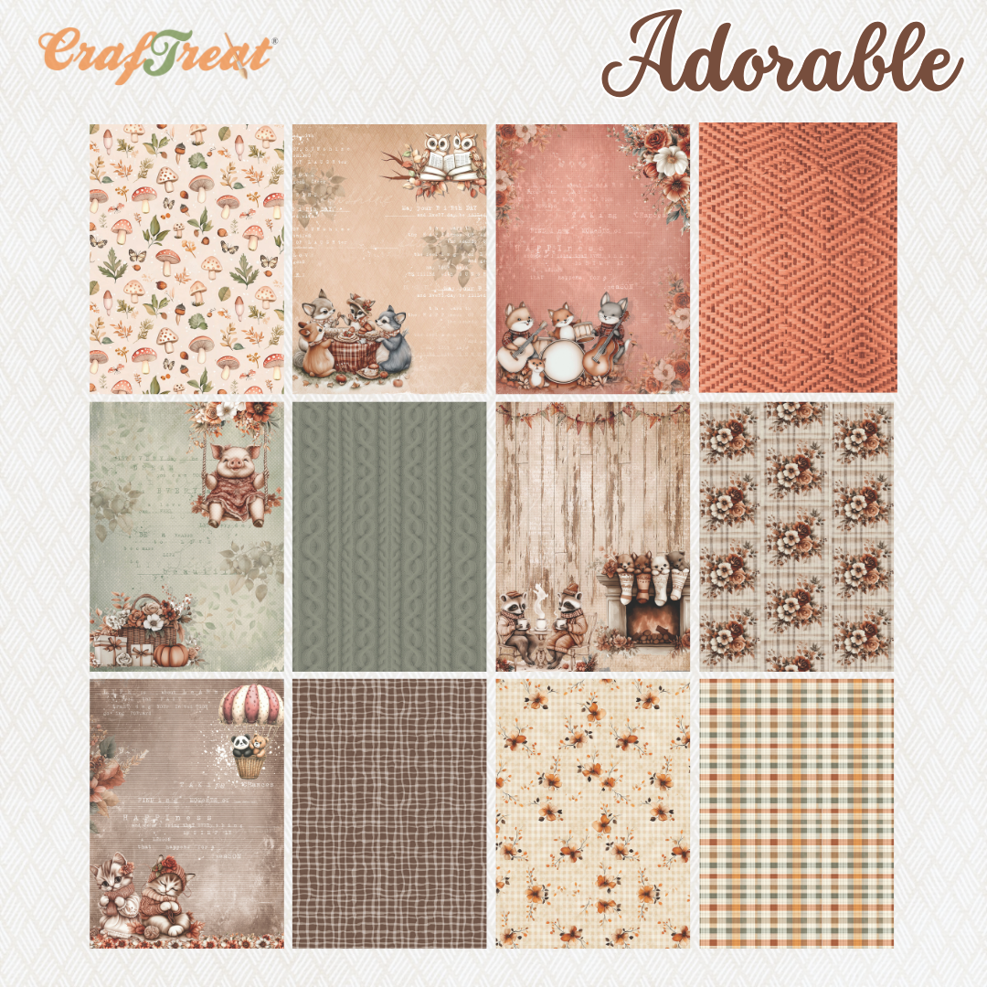 CrafTreat Paper Pad - Adorable 6"x8"-2