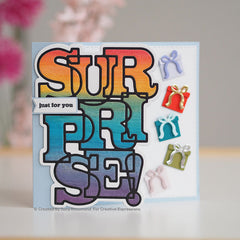 Sue Wilson Big Bold Words Surprise Craft Die & Stamp Set-4