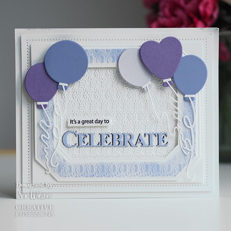 Creative Expressions Sue Wilson Celebrate Craft Die & Stamp Set-2