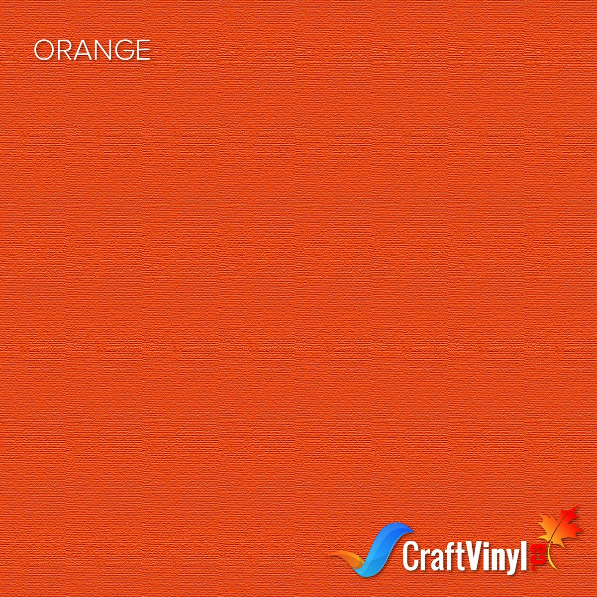 Craft Orange Puff HTV Vinyl 12" x 10"-1