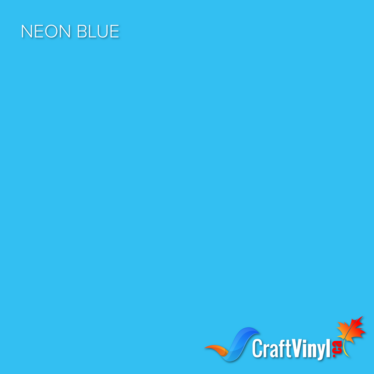 Craft Neon Blue Puff HTV Vinyl 12" x 10"-1