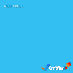 Craft Neon Blue Puff HTV Vinyl 12" x 10"-1