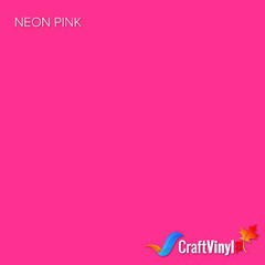 Craft Neon Pink Puff HTV Vinyl 12" x 10"-1