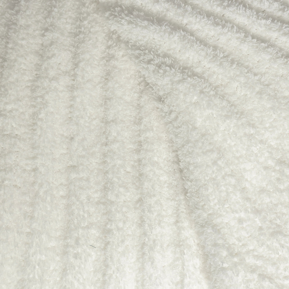 White Ribbed Extended Throw-4