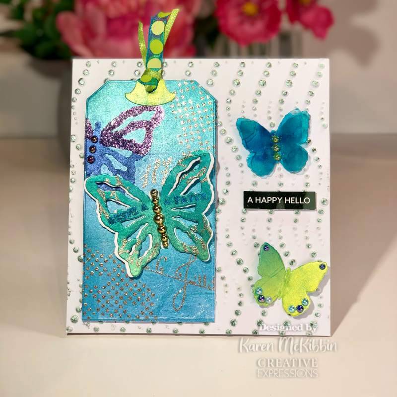 Creative Expressions Sam Poole Shabby Basics Shabby Butterflies Craft Die-14