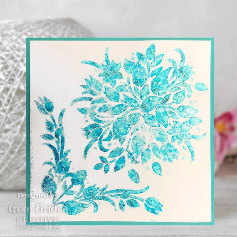 Creative Expressions Timeless Florals 7 in x 7 in Stencil-4