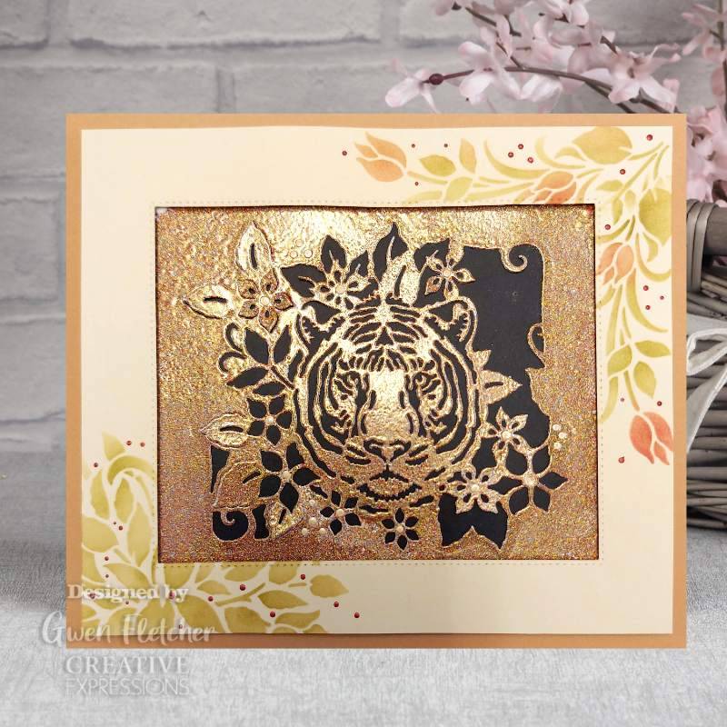 Creative Expressions Timeless Florals 7 in x 7 in Stencil-3