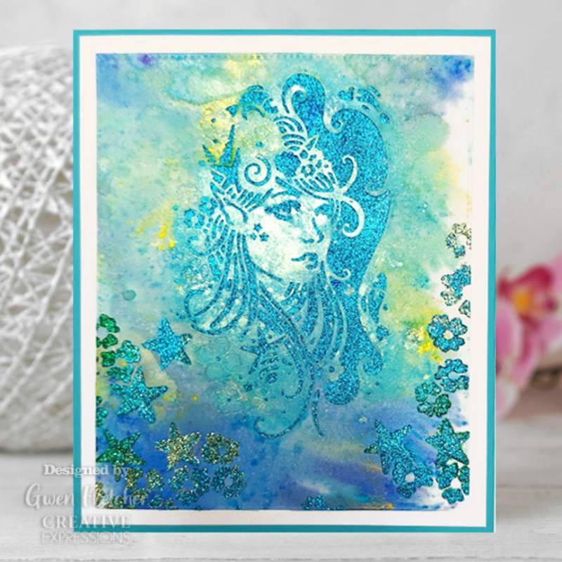 Creative Expressions Star Flower 7 in x 7 in Stencil-2