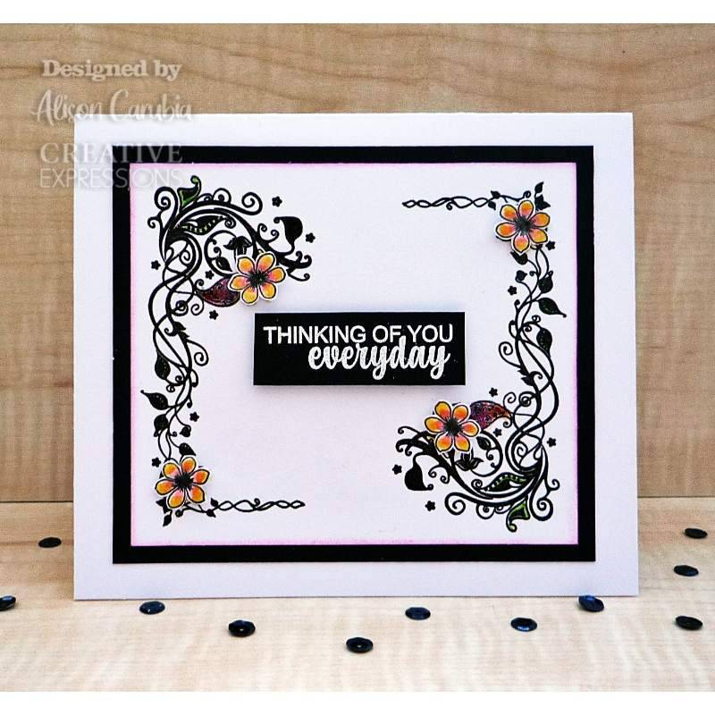 Creative Expressions Designer Boutique Escape The Ordinary 6 in x 4 in Clear Stamp Set-3