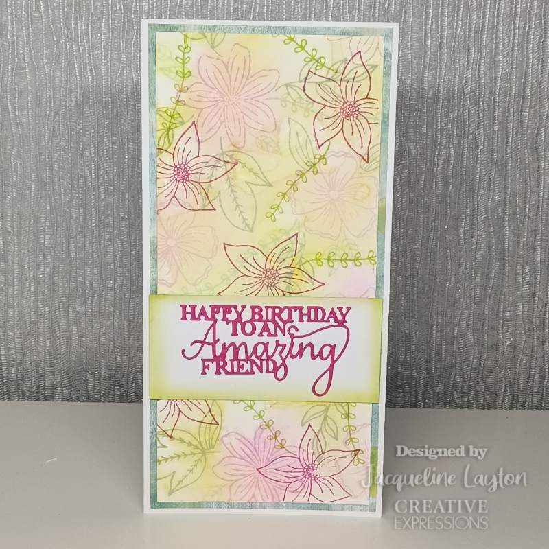 Creative Expressions Helen Colebrook Blooming Marvelous 6 in x 4 in Clear Stamp Set-15