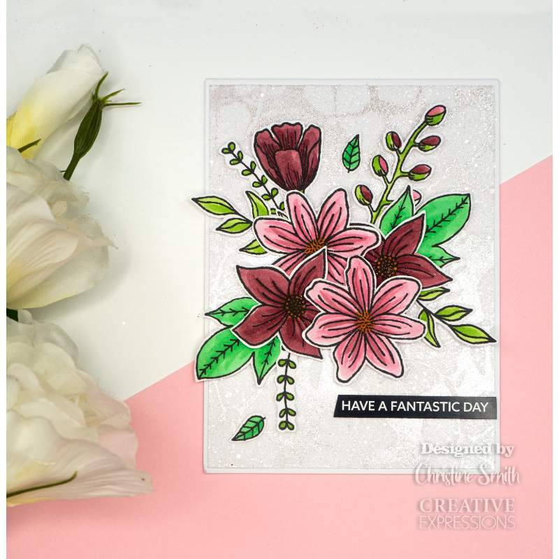 Creative Expressions Helen Colebrook Blooming Marvelous 6 in x 4 in Clear Stamp Set-7