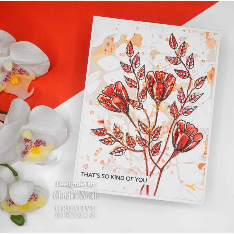 Creative Expressions Helen Colebrook Blooming Marvelous 6 in x 4 in Clear Stamp Set-6