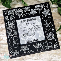 Set de sellos transparentes Creative Expressions Jane's Doodles Birdsong Blooms, 6 pulg. x 8 pulg.-15