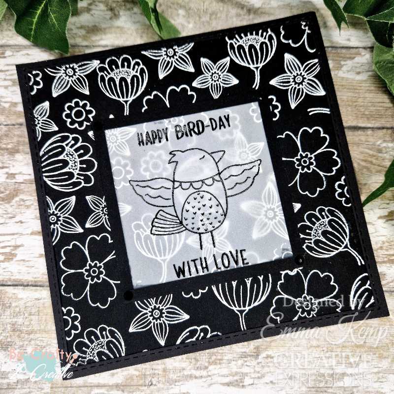 Set de sellos transparentes Creative Expressions Jane's Doodles Birdsong Blooms, 6 pulg. x 8 pulg.-15