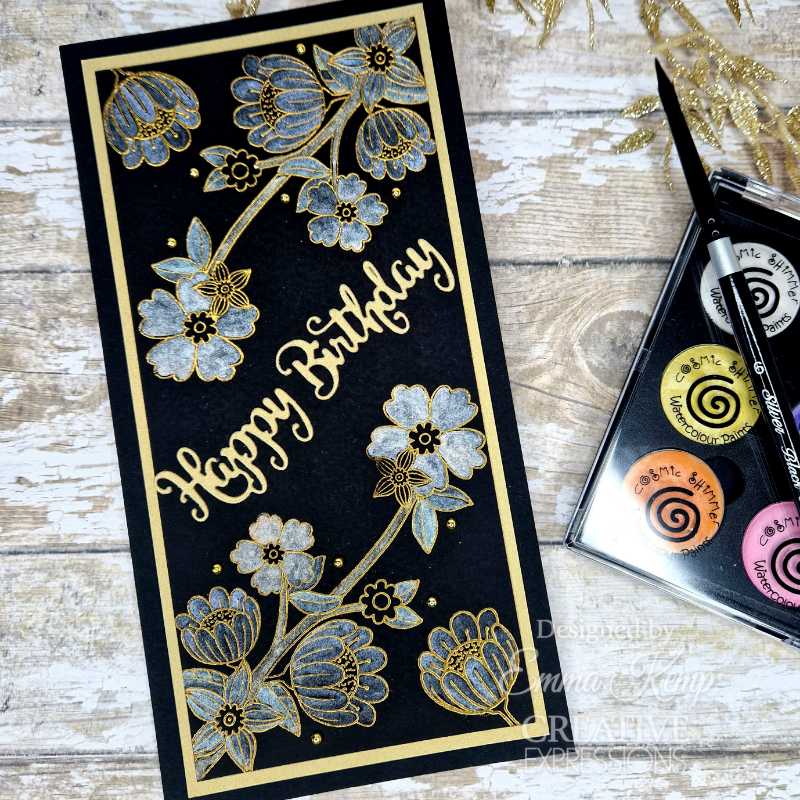 Set de sellos transparentes Creative Expressions Jane's Doodles Birdsong Blooms, 6 pulg. x 8 pulg.-16