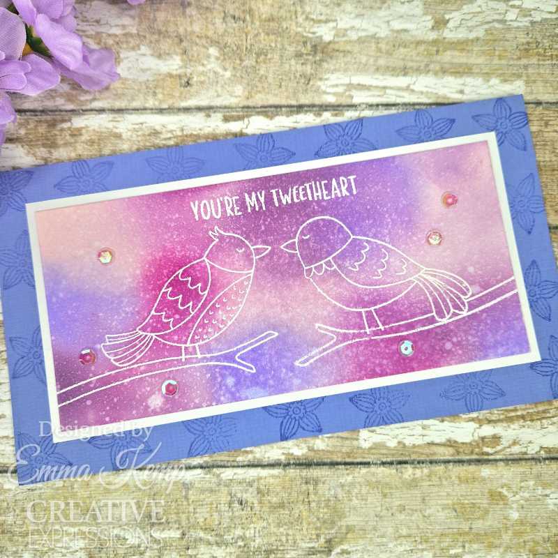 Set de sellos transparentes Creative Expressions Jane's Doodles Birdsong Blooms, 6 pulg. x 8 pulg.-17