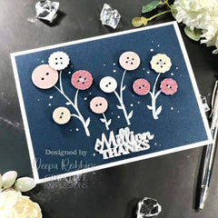 Creative Expressions Sam Poole Shabby Basics Shabby Buttons Craft Die-2