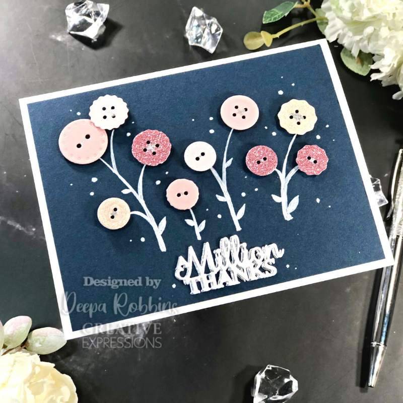 Creative Expressions Sam Poole Shabby Basics Shabby Buttons Craft Die-2