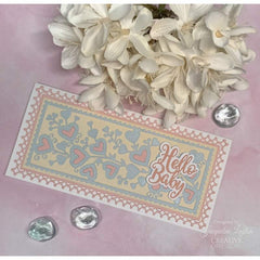 Creative Expressions Sue Wilson Slimline Anniversary Hearts Craft Die-11