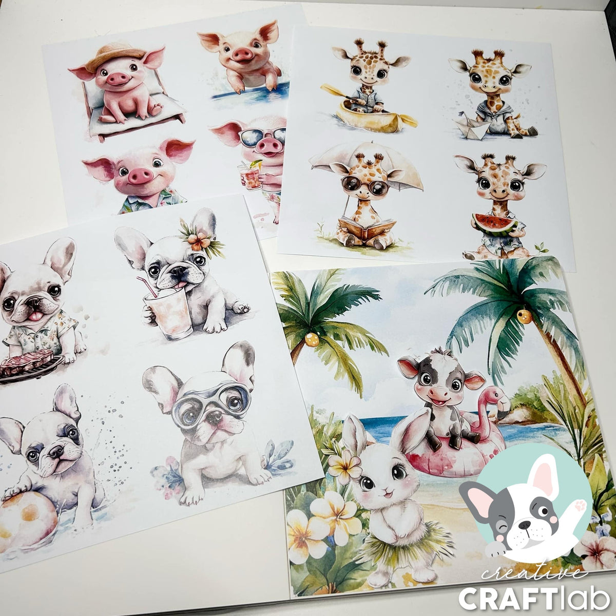 CCL Collage Paper Pad Summer Breeze Essentials 36 Sheets-4