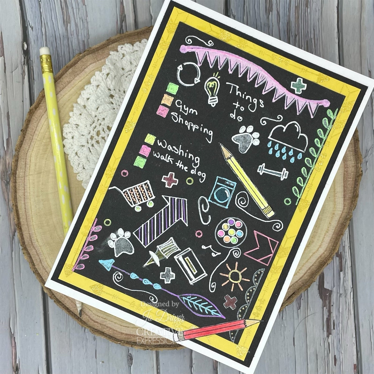 Creative Expressions Helen Colebrook Beautiful Banners 6 in x 4 in Clear Stamp Set-2