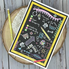 Creative Expressions Helen Colebrook Planner Icons 6 in x 4 in Clear Stamp Set-2