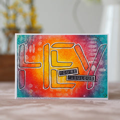 Mini Stencil Upper Case Letter-55