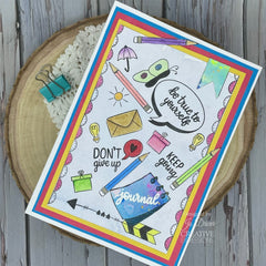 Creative Expressions Helen Colebrook Positive Sentiments 6 in x 4 in Clear Stamp Set-3