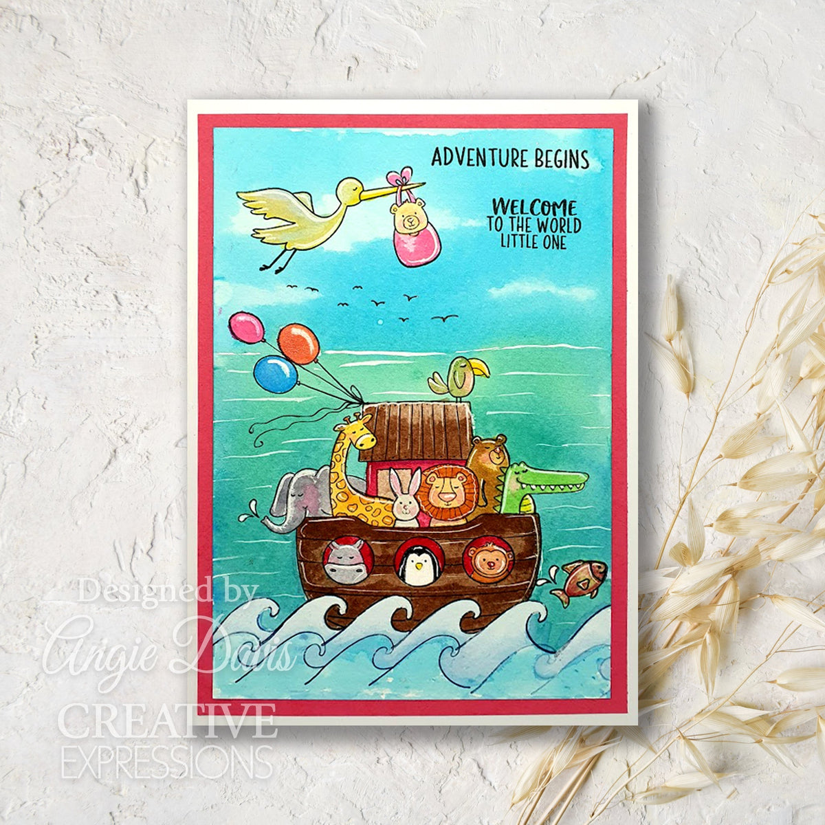 Creative Expressions Jane's Doodles Special Delivery 6 in x 8 in Clear Stamp Set-3