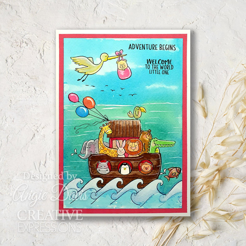 Creative Expressions Jane's Doodles Special Delivery 6 in x 8 in Clear Stamp Set-3