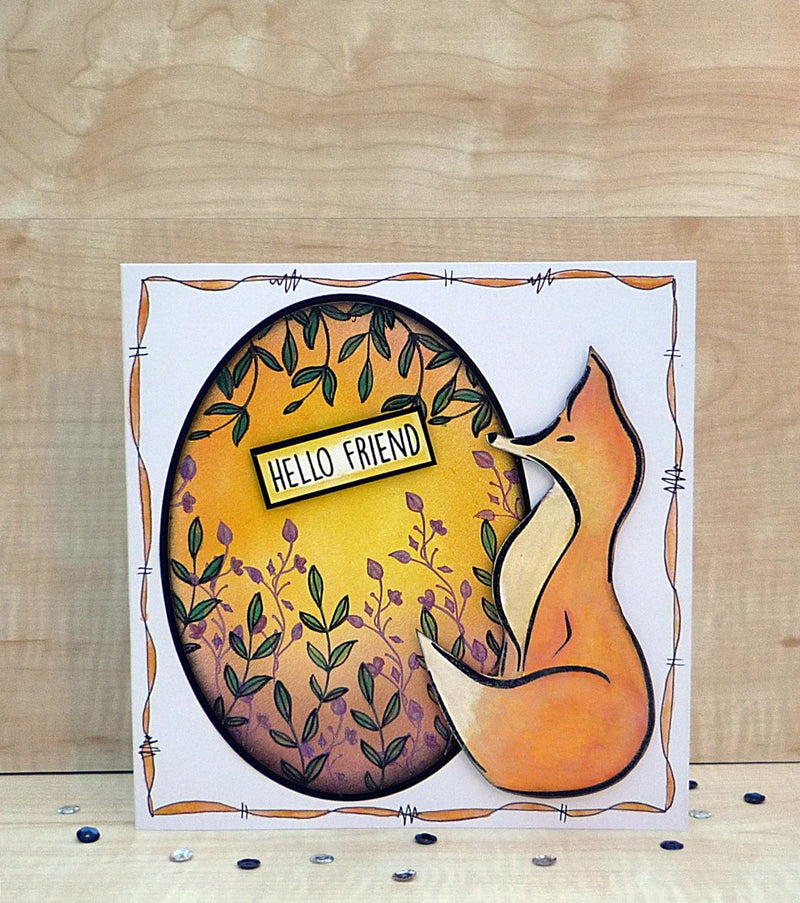 Creative Expressions Bonnita Moaby Clever Fox A5 Clear Stamp Set-3