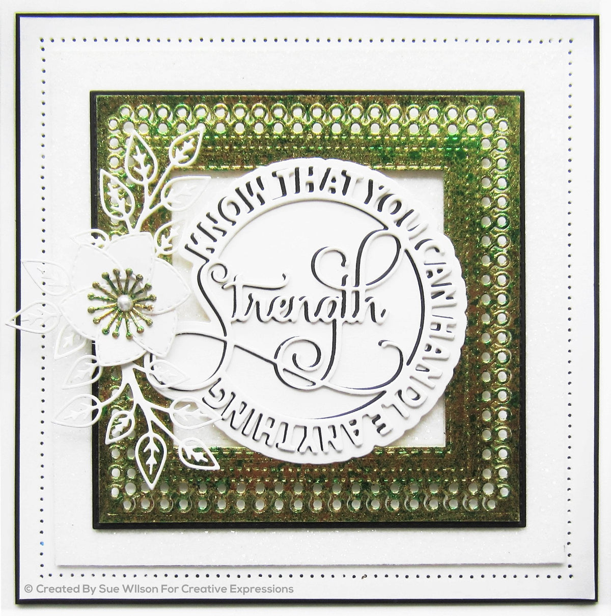Sue Wilson Circle Sayings Strength Craft Die-4