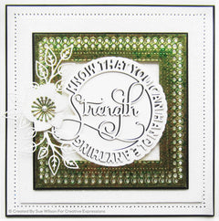 Sue Wilson Circle Sayings Strength Craft Die-4