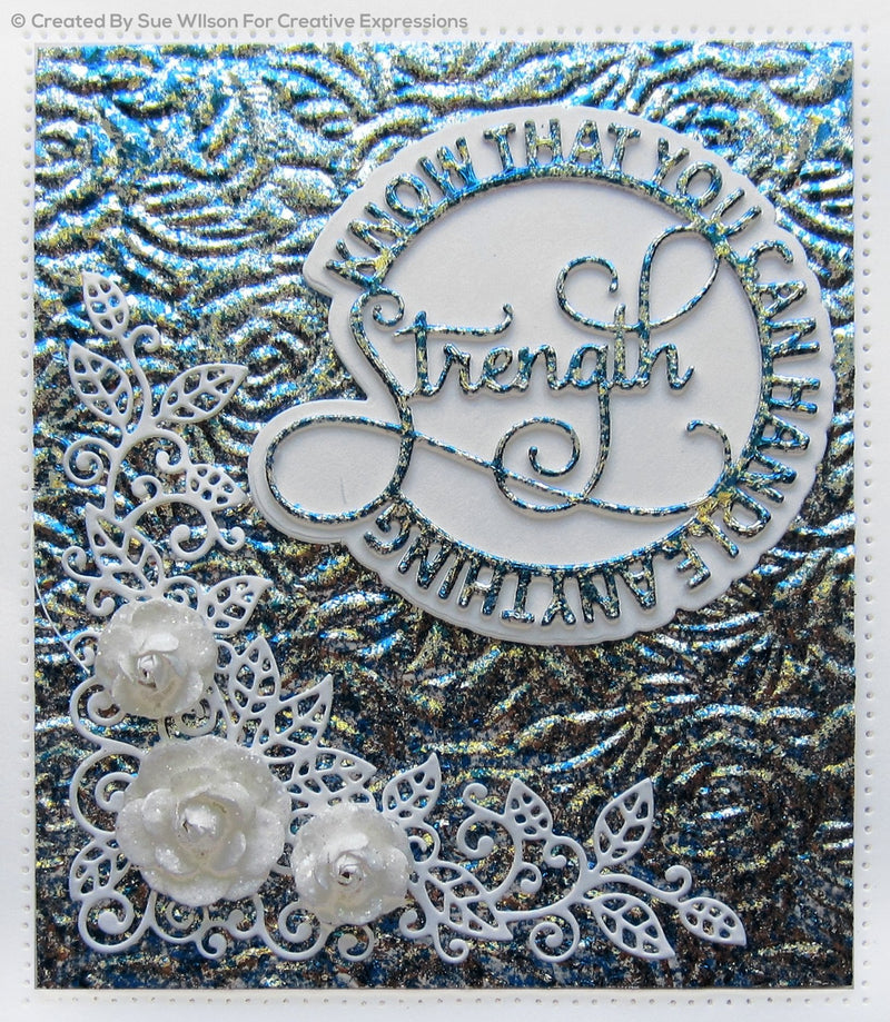 Sue Wilson Circle Sayings Strength Craft Die-6