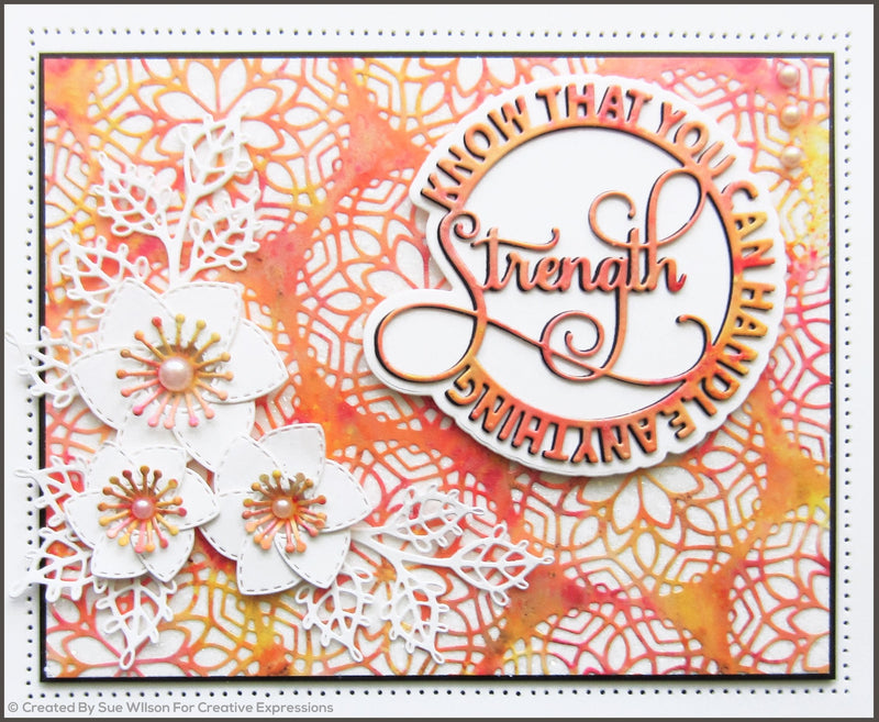 Sue Wilson Circle Sayings Strength Craft Die-3