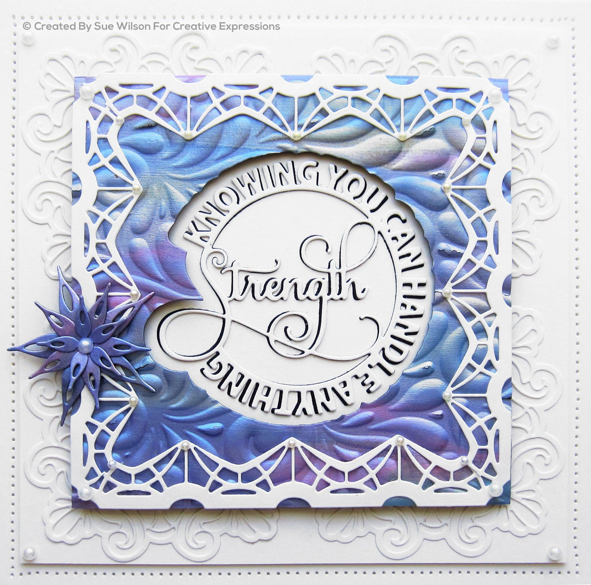 Sue Wilson Circle Sayings Strength Craft Die-5