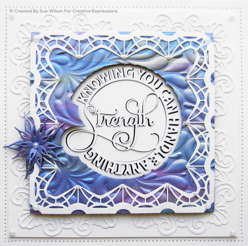 Sue Wilson Circle Sayings Strength Craft Die-5