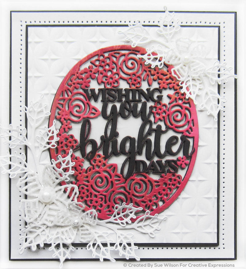 Sue Wilson All In One  Wishing You Brighter Days Craft Die-6