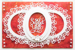 Sue Wilson Frames & Tags Leafy Oval Craft Die-8