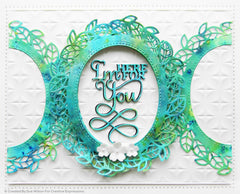 Sue Wilson Frames & Tags Leafy Oval Craft Die-6
